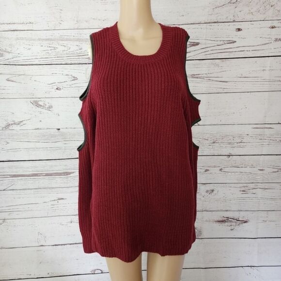Alison Andrews Cold Shoulder Sweater Medium NWT - Picture 3 of 6